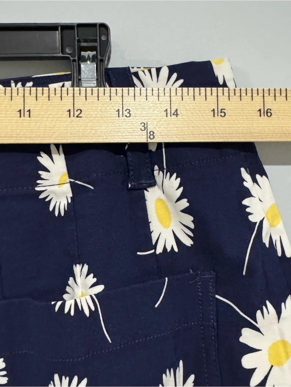 NWT Anthropologie Daisy Print Navy Mini Skirt Size M